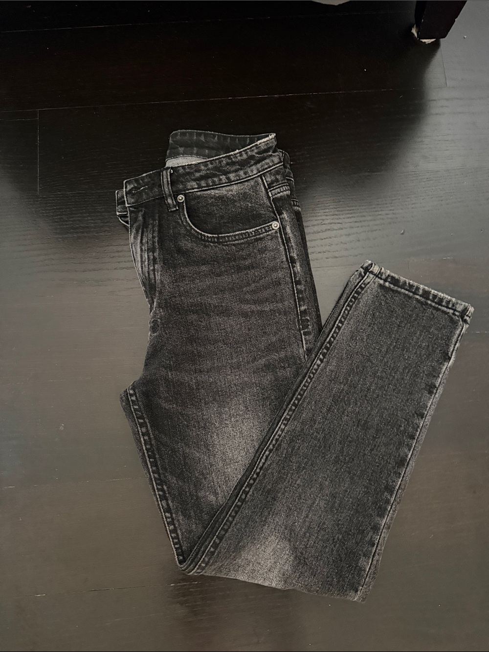 Ksubi Women's Black Washed Straight Leg Jeans size 26